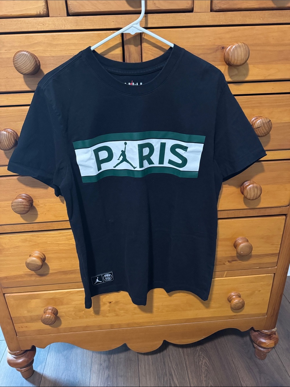 Jordan Paris Logo Tee - Black Green White